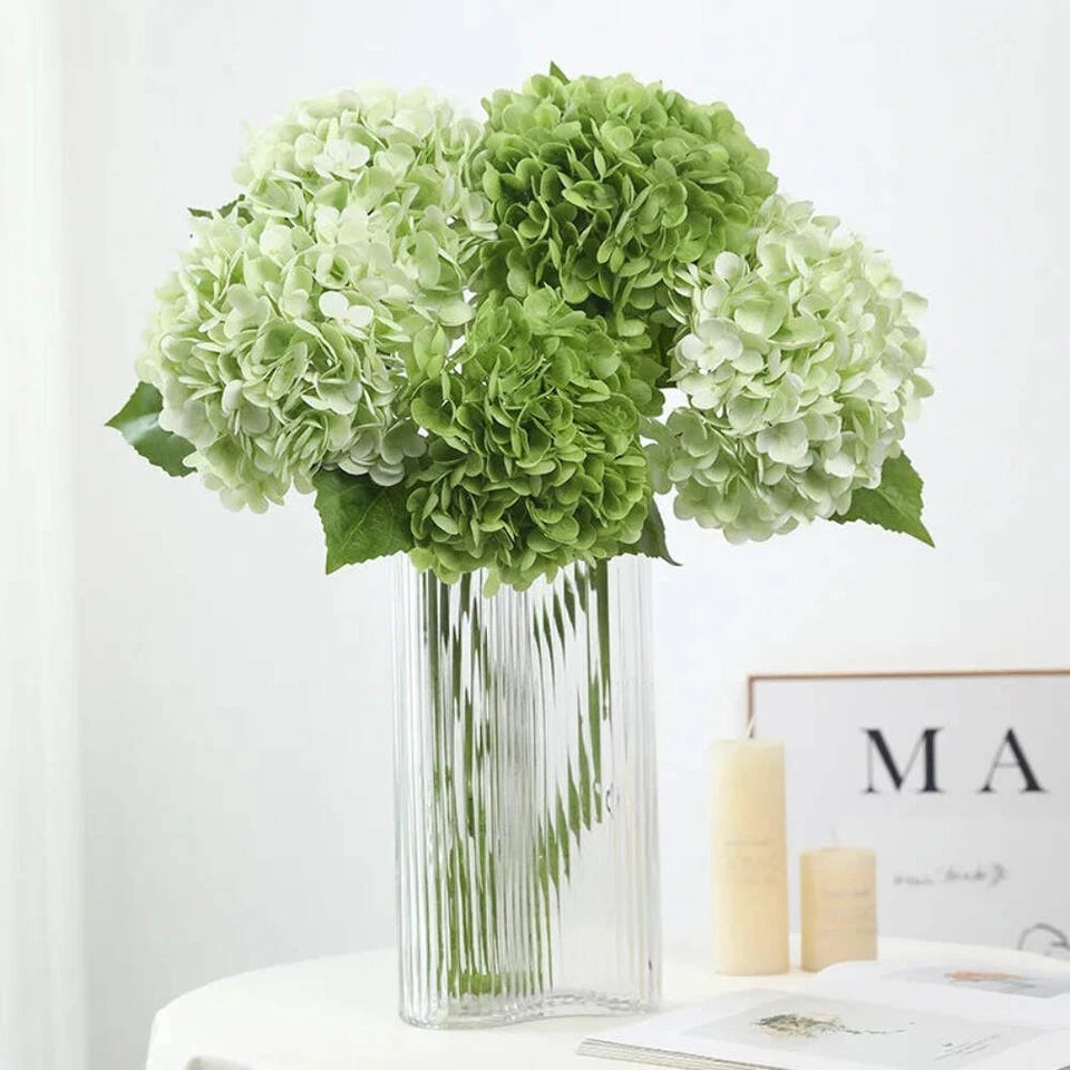 Real Touch Artificial Hydrangea Flowers Bulk – Large Latex Hydrangea Branches