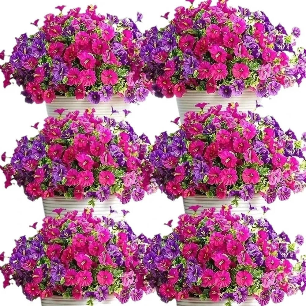 Artificial Morning Glory Vine Garland Silk Hanging Flowers Wedding Decor